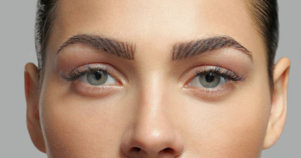 well-defined brows